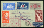 Stamp of Colonies françaises » St. Pierre et Miquelon 1948, entier postal type Pêcheur 15ct avec complément