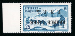 Stamp of Colonies françaises » St. Pierre et Miquelon 1941, type Attelage 25c bleu-vert variété surcharge