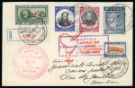 Stamp of Aerophilately » Zeppelins 1932 (May) Zeppelin 4th South America Flight envelope sent registered with 33D franking