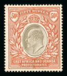 Stamp of Kenya, Uganda and Tanganyika » Kenya, Uganda and Tanganyika 1903-04 wmk CC 50R grey & red-brown mint h.r.