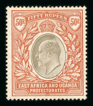 Stamp of Kenya, Uganda and Tanganyika » Kenya, Uganda and Tanganyika 1903-04 wmk CC 50R grey & red-brown mint h.r.