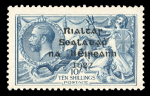 Stamp of Ireland » 1922 (Feb) Dollard Overprints (T1-T14) 1922 10s grey-blue showing plate variety strokes over "TEN" mint l.h. (Hib. €475) and another mint example with broken "S" in "POSTAGE"