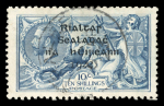 Stamp of Ireland » 1922 (Feb) Dollard Overprints (T1-T14) 1922 10s grey-blue showing plate variety strokes over "TEN" mint l.h. (Hib. €475) and another mint example with broken "S" in "POSTAGE"