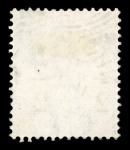 Stamp of Cyprus 1886 wmk CC 1/2 on 1/2pi emerald-green (colour washed) with fractions approx. 8mm apart showing small "1" variety at right, used