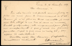 Stamp of Colonies françaises » St. Pierre et Miquelon 1889, entier postal type carte postale Sage 10c envoyé