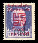 Stamp of Germany » Fieldpost WW II Feldpost/Salonika issue : 1944, unofficial 50c purple