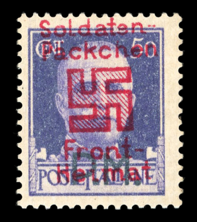 Stamp of Germany » Fieldpost WW II Feldpost/Salonika issue : 1944, unofficial 50c purple
