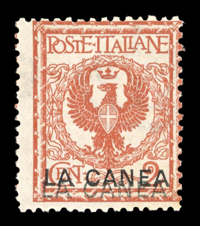 Stamp of Italy » Post Offices Abroad » Italian Post Crete La Canea : 1906, 2c double overprint mint * (signed),