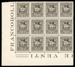 Stamp of Italy » Aegean Islands » Dodecanese Rhodes :1930, hydrological congress 10c brown block of 12 stamps