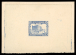 Stamp of Canada » Newfoundland Newfoundland 1928-29 6c Newfoundland Hotel die proof in blue on yellowish wove paper