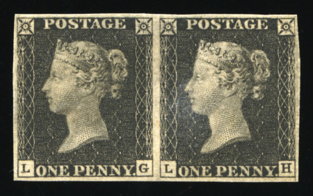 Stamp of Great Britain » 1840 1d Black and 1d Red plates 1a to 11 Regummed