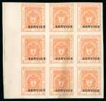 Stamp of Indian States » Bhopal Officials: 1932-49 group incl. imperf. proofs and two varieties