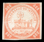 Stamp of Brazil » Telegraphs Post office Telegraph Stamps : 1869, four Telegraph