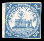 Stamp of Brazil » Telegraphs Post office Telegraph Stamps : 1869, four Telegraph