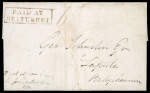 Stamp of Ireland » Postal History (Arranged alphabetically by County) Cavan: 1789-1853 Attractive accumulation of sixty-one