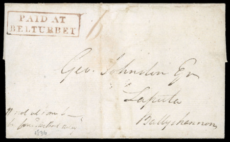 Stamp of Ireland » Postal History (Arranged alphabetically by County) Cavan: 1789-1853 Attractive accumulation of sixty-one