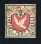 Stamp of Switzerland / Schweiz » Kantonalmarken » Basel 1845, Basler Taube, in der 2. Auflage