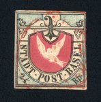Stamp of Switzerland / Schweiz » Kantonalmarken » Basel 1845, Basler Taube