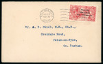 Stamp of Ireland » 1922 (Feb) Dollard Overprints (T1-T14) 5s rose red, single franking on cover from Dublin to County Durham, tied by wavy-line cancel with BAILE ATHA CLIATH/MAY.13.1922 cds alongside, very fine and scarce