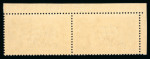 Stamp of Ireland » 1927 Composite Dates Overprints (T69-T71) 2s6d dull brown, mint nh top left corner sheet marginal horizontal pair, both showing the wide dates and dots between S and A proving it is from the composite setting, usual gum creases, fresh & very fine
