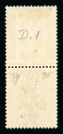 Stamp of Ireland » 1922 (Feb) Thom Overprints (T15-T19) 2d orange, mint singles showing both die I and II with inverted overprints, one light creased, a fine and scarce pair of varieties (Hib. T16a, T17a, €750)