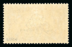Stamp of Ireland » 1922 (Feb) Dollard Overprints (T1-T14) 2s6d chocolate brown, two mint singles, showing short third line (22 mm) and Nissen re-entry, errors, fresh and fine