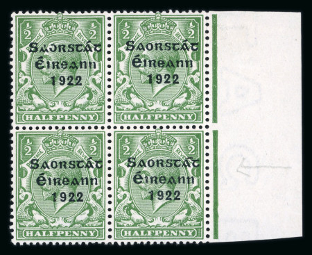 Stamp of Ireland » 1922-35 Overprint Collections 1922-23 Thom & Harrisson Collection: An attractive