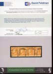 Stamp of Italian States » Sicily » 1/2 Grano, Plate II » Stamps Sicily 1859 1/2Gr. arancio, plate II, porous paper horizontal strip of four used