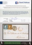 Stamp of Italian States » Sicily » 1 Grano, Plate I » Covers Sicily 1859 cover from Tapani to Palermo with 1859 1Gr bruno ruggine intenso and 2Gr pl.III 