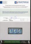 Stamp of Italian States » Sicily » 2 Grana, Plate II » Stamps Sicily 1859 2 Gr. plate II, bright ultramarine (azzurro oltremare vivo), used horizontal strip of three