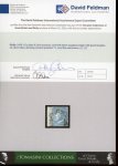 Stamp of Italian States » Sicily » 2 Grana, Plate II » Retouches Sicily 1859 2 Gr. plate II, blue (azzuro), used left sheet marginal single with good margins on other sides, showing retouch position 71, very fine and scarce.