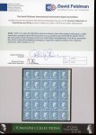 Stamp of Italian States » Sicily » 2 Grana, Plate III » Stamps Sicily 1859 2 Gr. plate III, light blue (azzurro chiaro), mint with original white gum, a right-hand sheet marginal block of twenty-five