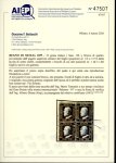 Stamp of Italian States » Sicily » 10 Grana » Retouches Sicily 1859 10Gr indaco top left corner block of four large part o.g.,  positions 1 and 11 with retouches