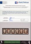 Stamp of Great Britain » 1840 1d Black and 1d Red plates 1a to 11 1840 1d black pl.3, HG-HL  horizontal strip of six,