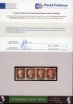 Stamp of Great Britain » 1840 1d Black and 1d Red plates 1a to 11 1840 1d black pl.1b in horizontal strip of four LC-LF with good margins and fine strikes of red MC