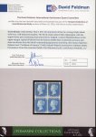 Stamp of Great Britain » 1840 2d Blue (ordered by plate number) 1840 2d blue pl.1 FE-GF, brilliant mint block of four