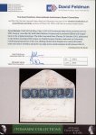 Stamp of Great Britain » 1840 2d Blue (ordered by plate number) 1840 2d pale blue pl.1 DG-DL, a horizontal strip of six