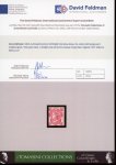 Stamp of Great Britain » 1855-1900 Surface Printed 1862-64 Emblems 3d bright carmine-rose SL mint with large part o.g.