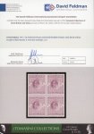 Stamp of Great Britain » King Edward VII 1911-13 Somerset House 2s6d dull reddish purple in mint block of four