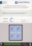 Stamp of Great Britain » King Edward VII 1911-13 Somerset House 10s blue in mint block of four