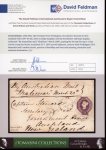 Stamp of Great Britain » 1847-54 Embossed 1856 (Mar 18) envelope to from Dorchester (Dorset) to New Zealand with 1847-54 6d