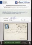 Stamp of Italian States » Sicily » Cancellations (ordered by towns alphabetically) NARO: 1860 Cover to Messina with 2 Gr. plate III with black oval fancy NARO alongside