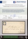Stamp of Italian States » Sicily » Cancellations (ordered by towns alphabetically) SPACCAFURNO: 1861 (31.3) Cover to Palermo franked Sardinia 1860 20c ultramarine cancelled by pen cross with manuscript "Spacafo 31 marzo" alongside