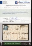 Stamp of Italian States » Sicily » Cancellations (ordered by towns alphabetically) VIZZINI: 1860 (7.2) Folded letter sheet sent to Palermo, franked 2 Gr. plate II, PA paper showing oval VIZZINI alongside