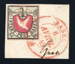 Stamp of Switzerland / Schweiz » Kantonalmarken » Basel 1848, Basler Taube, in der zweiten Auflage, mit Plattenfehler