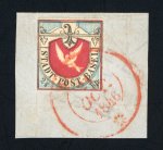 Stamp of Switzerland / Schweiz » Kantonalmarken » Basel 1846, Basler Taube in der ersten lebhaftblauen Nuance