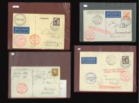 Stamp of Aerophilately » Zeppelins Germany : 1928-1929, five Zeppelin cards and covers