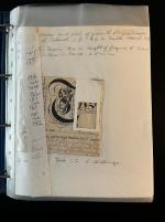 Stamp of Ireland » Revenues & Fiscals » Embossed Stamp Duty 1817-1868 General Duty: Old-time attractive collection of 76 fragments or documents, all mounted on album pages and housed in blue binder, some being knowledgeable written up in pencil, with Schonfeld reference numbers n