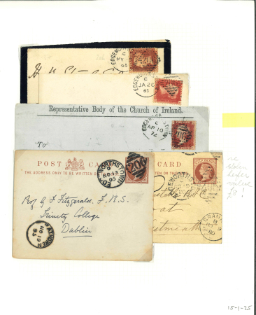 Stamp of Ireland » GB Used In Ireland 1844-1909 Duplex Numerals: Attractive collection neatly