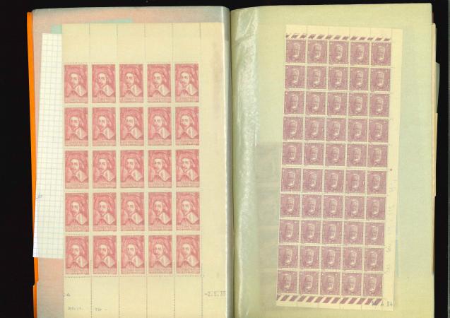 Stamp of France » Collections 1933-1955, joli lot de timbres commémoratifs tous en